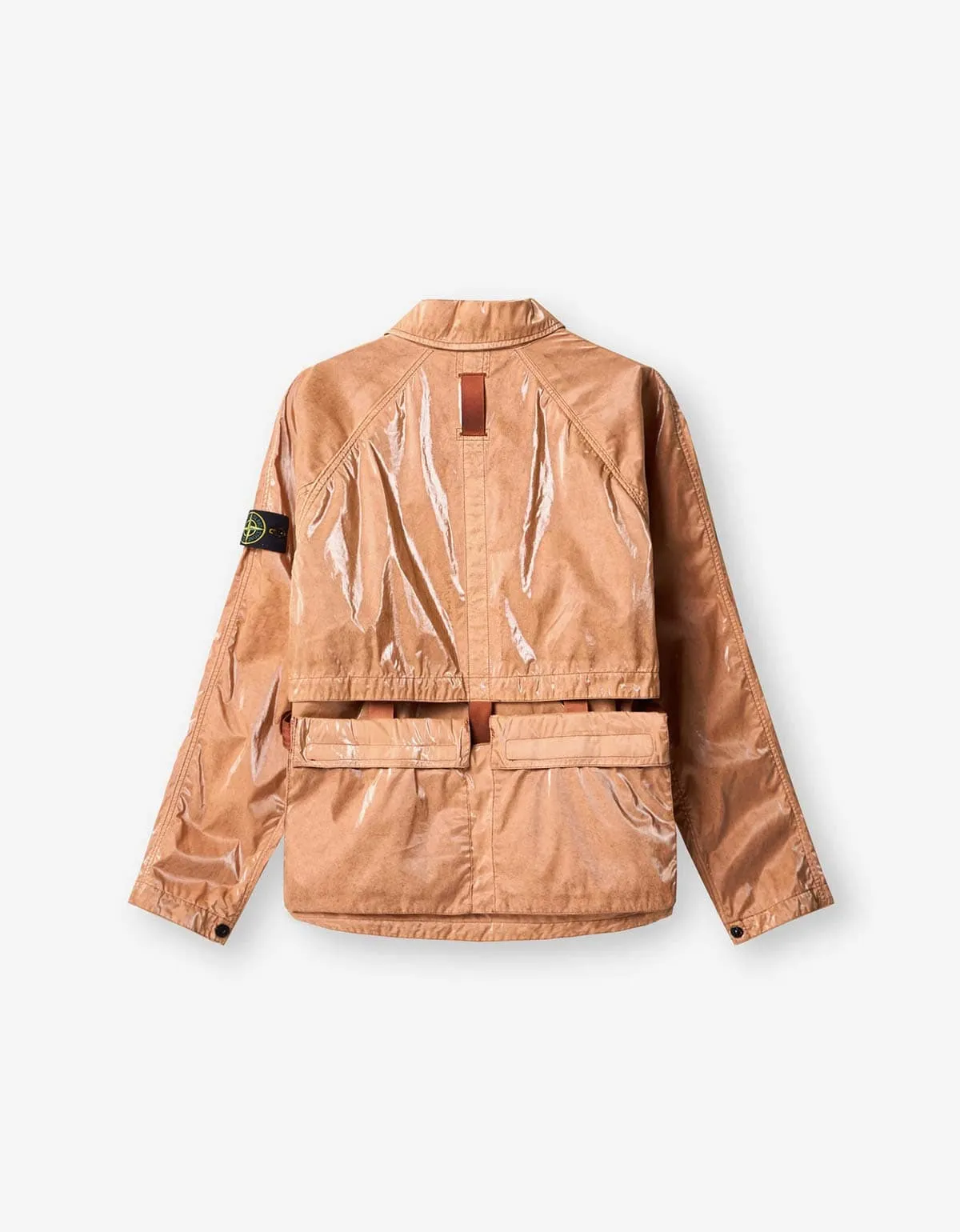 Stone Island Mussola Prismatica ‘Pietra’ Brown Coach Jacket sold by Zoo Fashions product image thumbnail 3