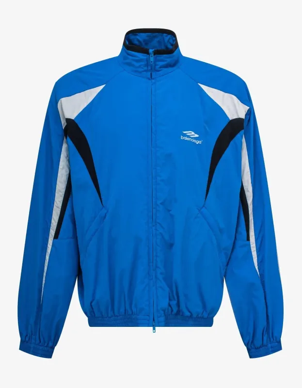 Balenciaga Blue 3B Sports Icon Tracksuit Jacket sold by Zoo Fashions