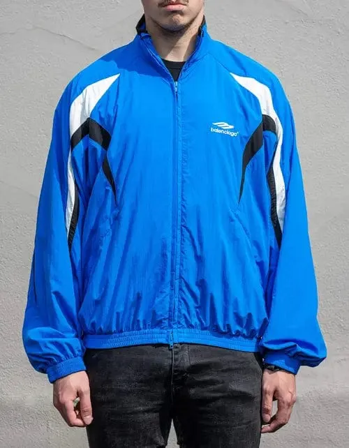 Balenciaga Blue 3B Sports Icon Tracksuit Jacket sold by Zoo Fashions product image thumbnail 5