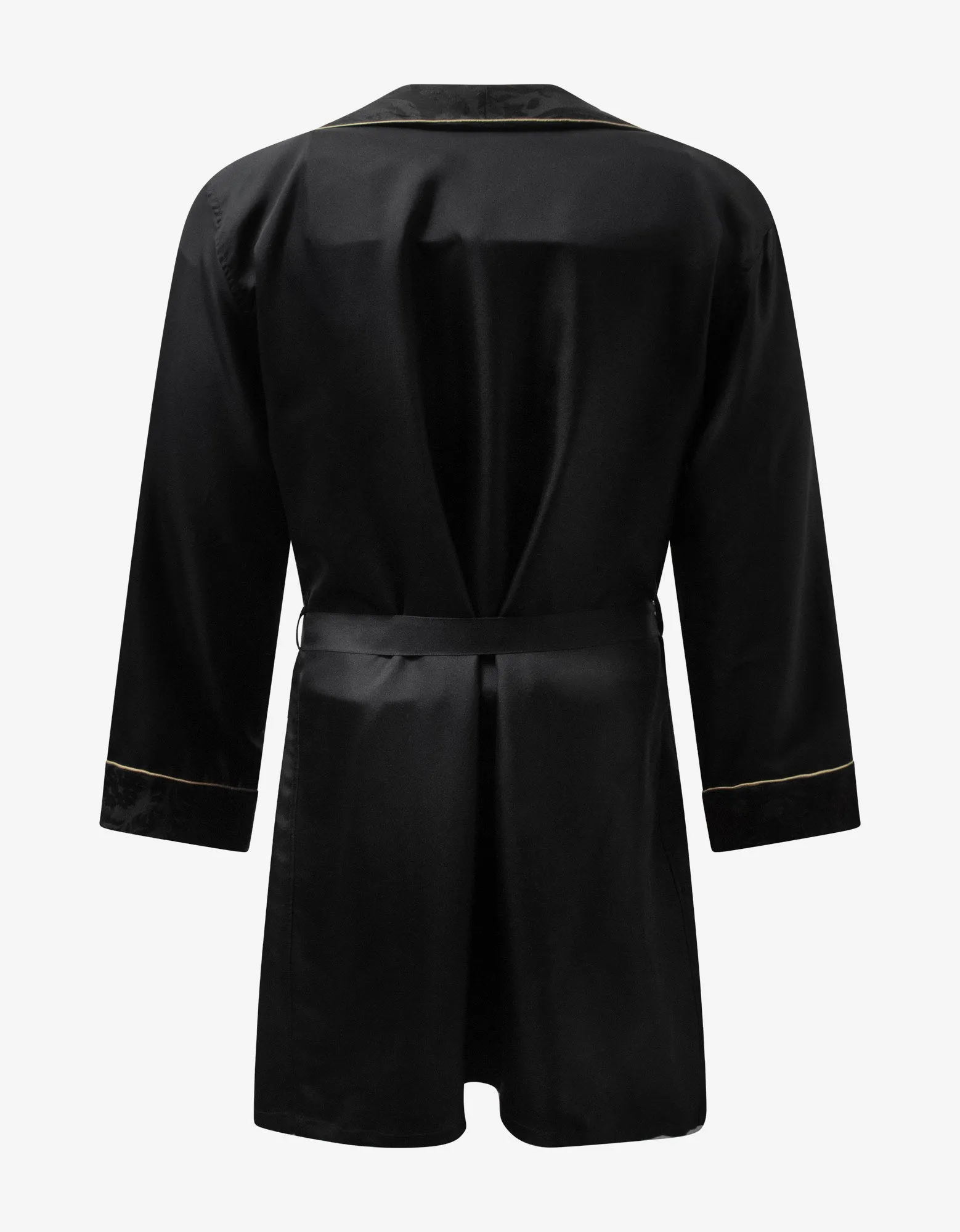 Versace Black Silk Dressing Gown sold by Zoo Fashions product image thumbnail 2