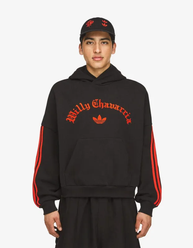 Willy Chavarria x Adidas Black Logo Hoodie sold by Zoo Fashions