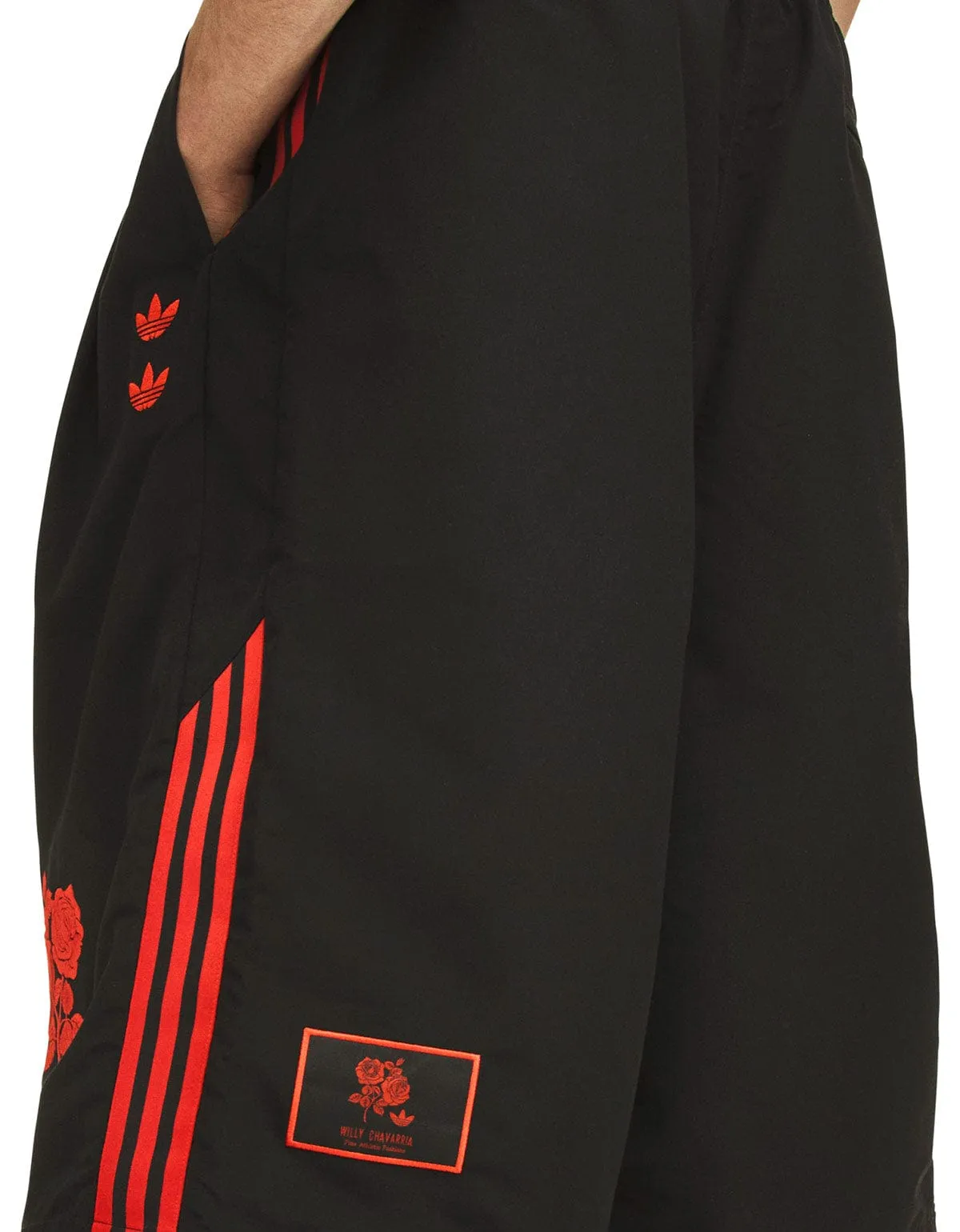 Willy Chavarria x Adidas Black Logo Long Shorts sold by Zoo Fashions product image thumbnail 5