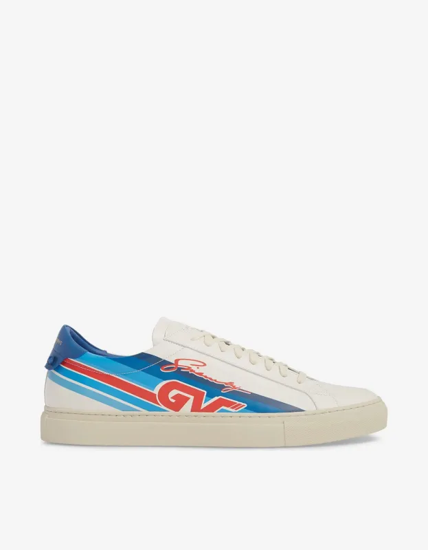 Givenchy White GV Motocross Print Trainers sold by Zoo Fashions