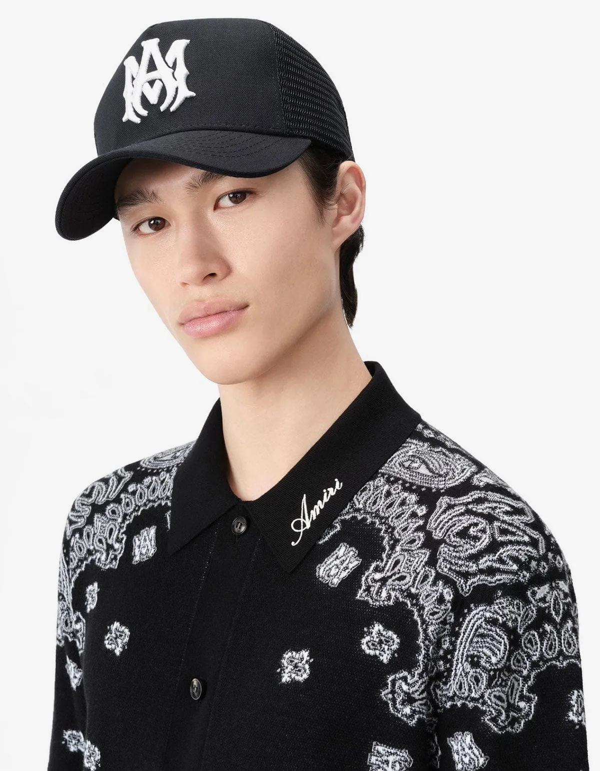 Amiri MA Logo Black Trucker Hat sold by Zoo Fashions product image thumbnail 5