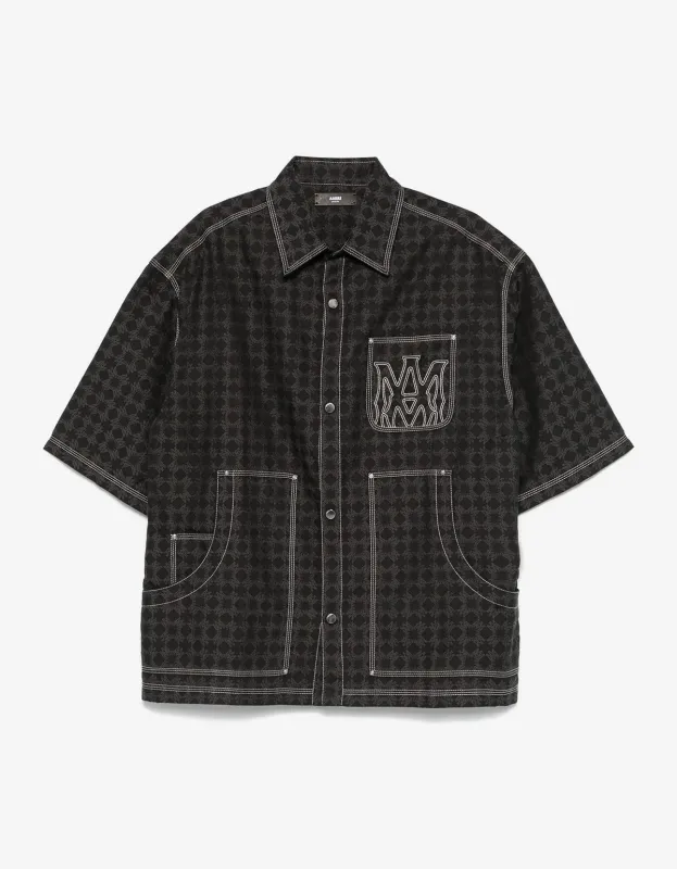 Amiri Black MA Quad Work Shirt sold by Zoo Fashions