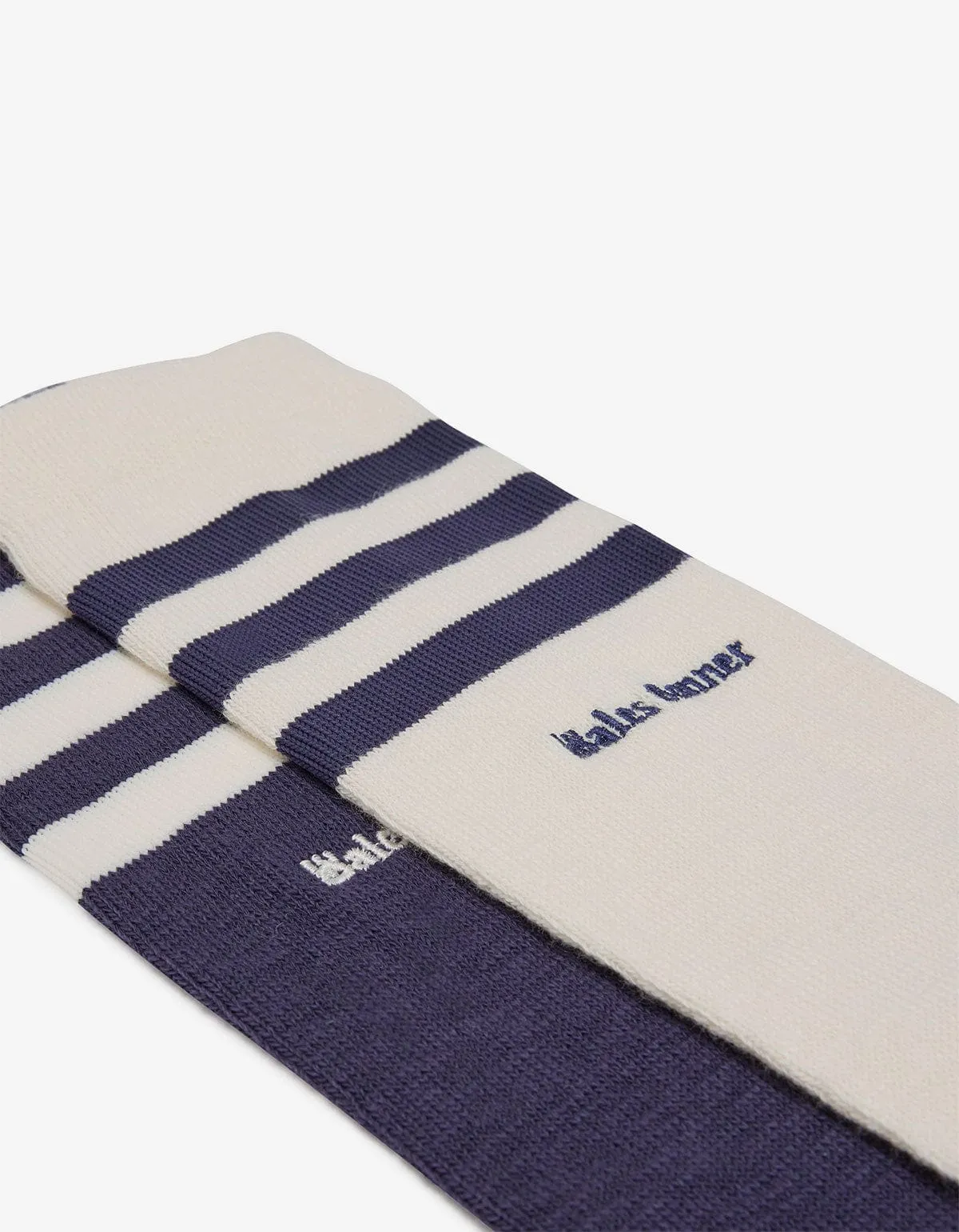 Wales Bonner x Adidas Blue 3S Socks sold by Zoo Fashions product image thumbnail 2