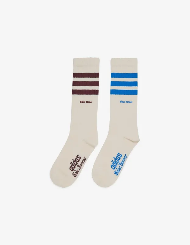 Wales Bonner x Adidas White 3S Socks sold by Zoo Fashions