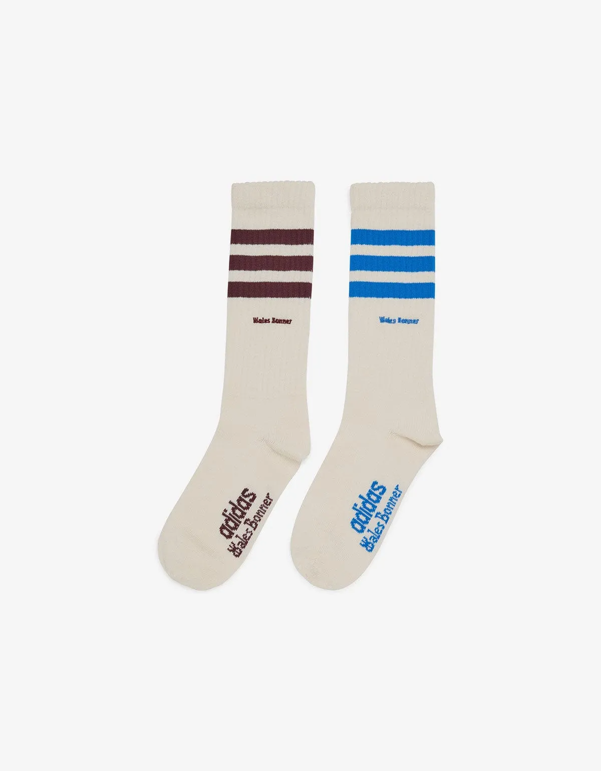 Wales Bonner x Adidas White 3S Socks sold by Zoo Fashions