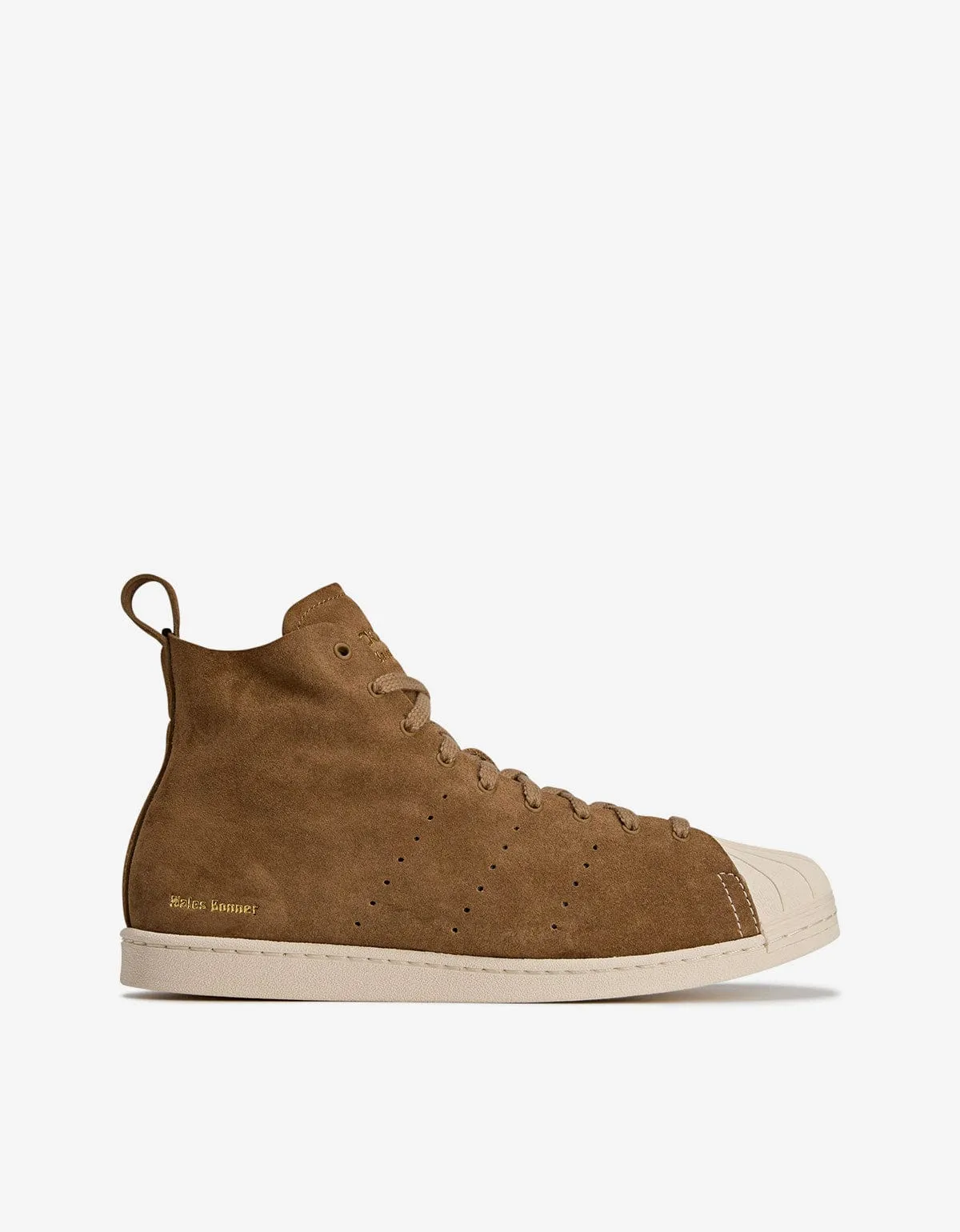 Wales Bonner x Adidas Brown WB Superstar Hi Trainers sold by Zoo Fashions product image thumbnail 2