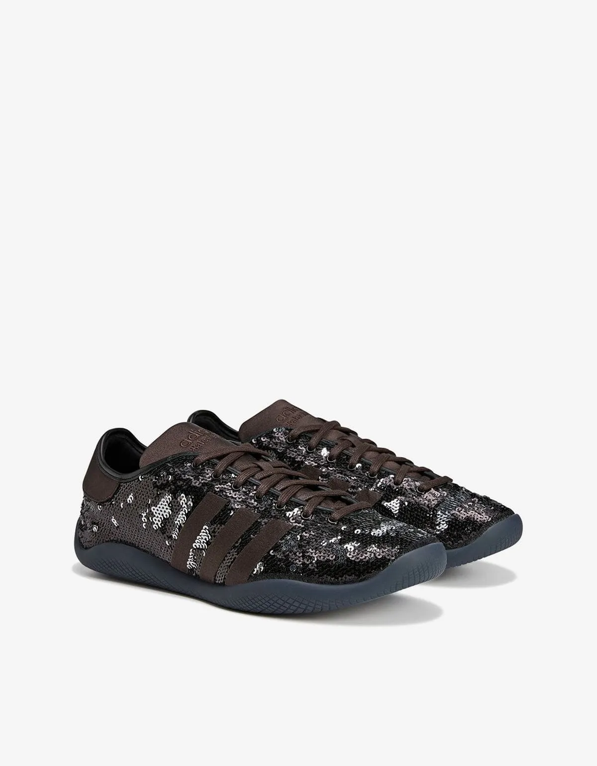 Wales Bonner x Adidas Brown Karintha Sequin Trainers sold by Zoo Fashions
