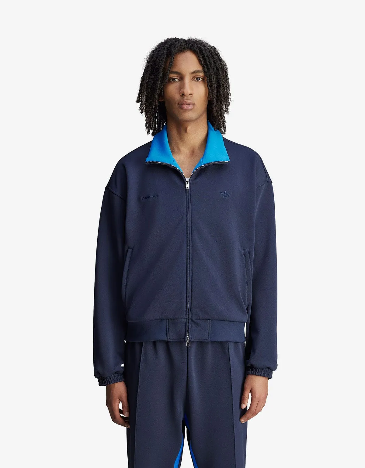 Wales Bonner x Adidas Blue Pique Track Jacket sold by Zoo Fashions product image thumbnail 2