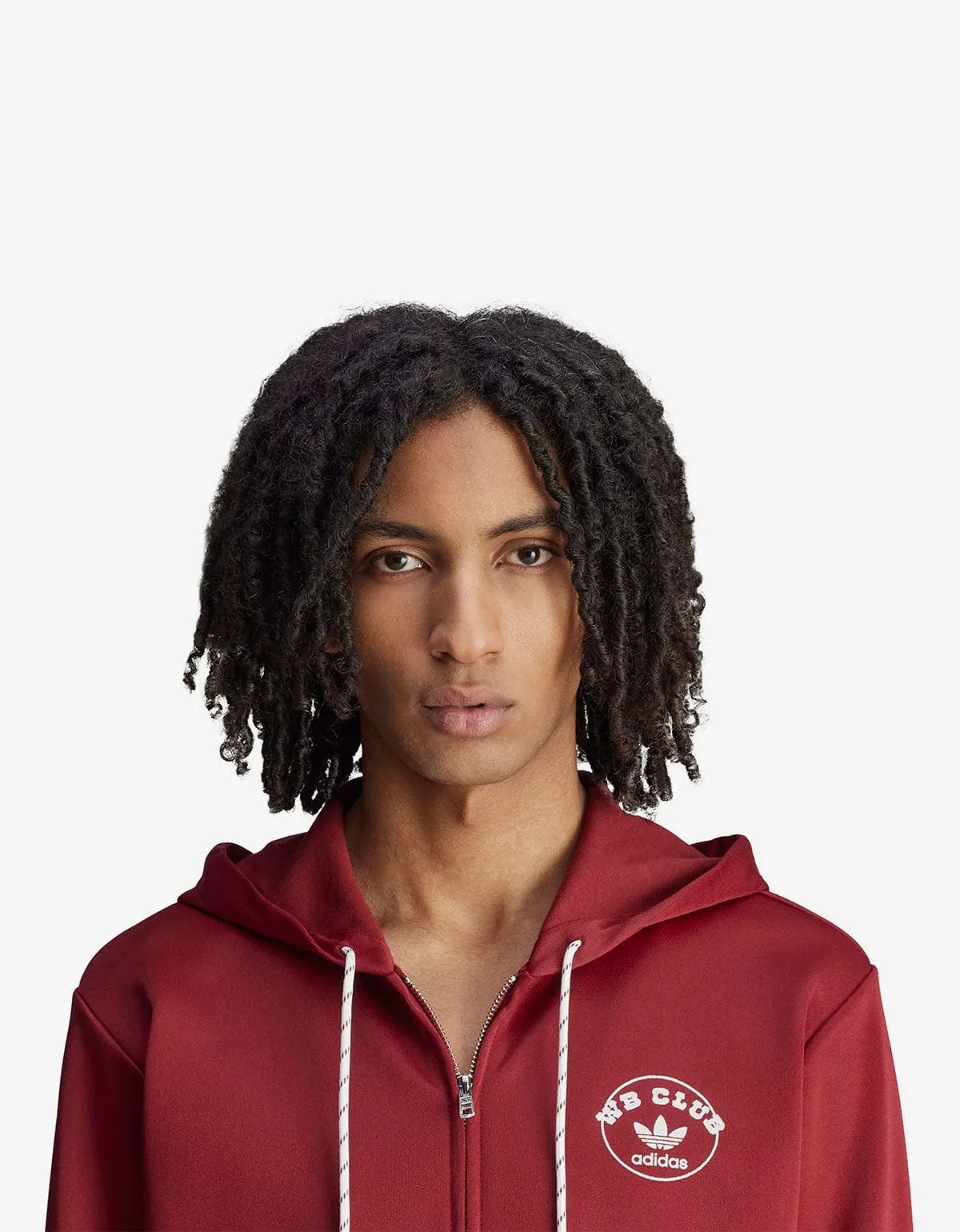 Wales Bonner x Adidas Collegiate Burgundy Track Hoodie sold by Zoo Fashions product image thumbnail 4
