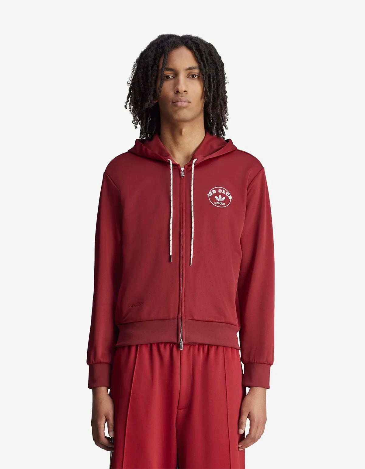 Wales Bonner x Adidas Collegiate Burgundy Track Hoodie sold by Zoo Fashions product image thumbnail 2