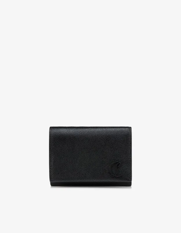 Christian Louboutin Mooncrest Black Compact Wallet sold by Zoo Fashions