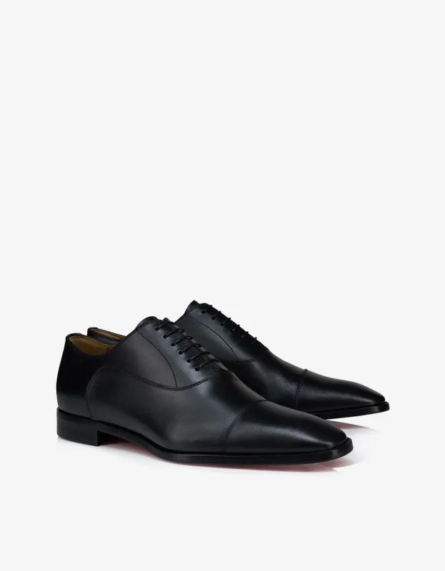 Christian Louboutin Greggory Flat Black Oxford Shoes sold by Zoo Fashions