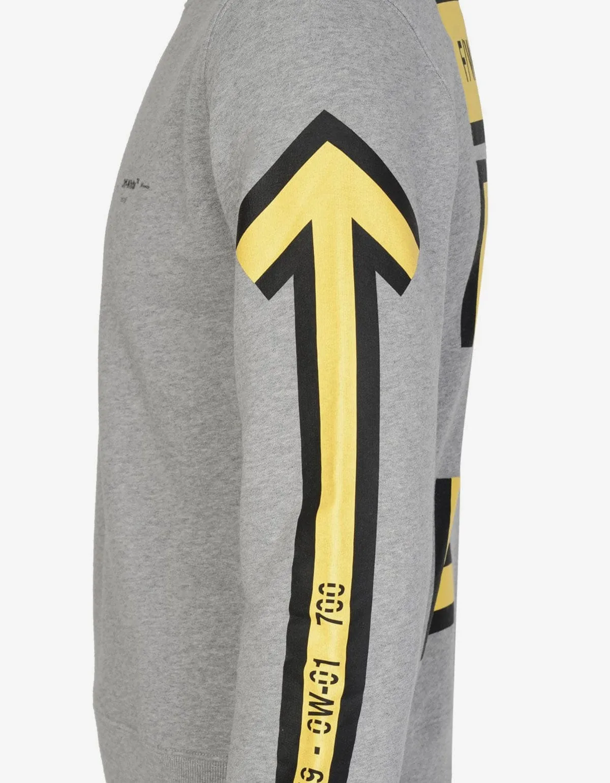 Off-White Grey Arrows Print Sweatshirt sold by Zoo Fashions product image thumbnail 3