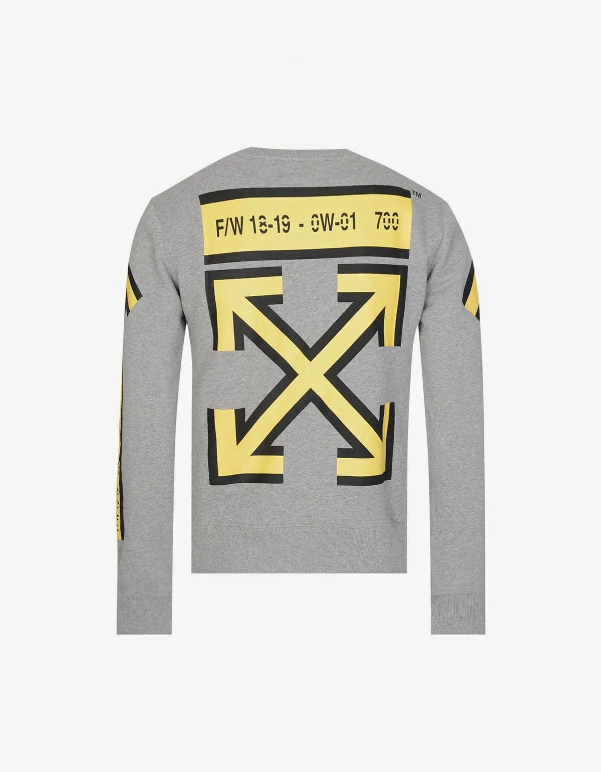 Off-White Grey Arrows Print Sweatshirt sold by Zoo Fashions product image thumbnail 2