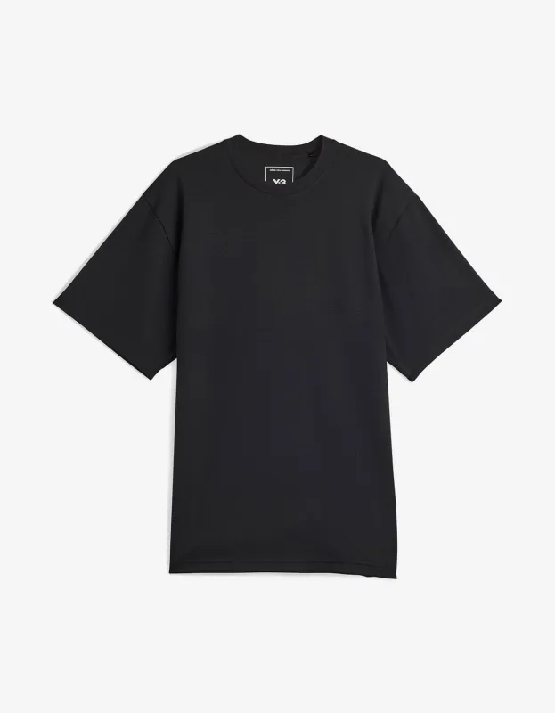 Y-3 Black Premium Short Sleeve T-Shirt sold by Zoo Fashions