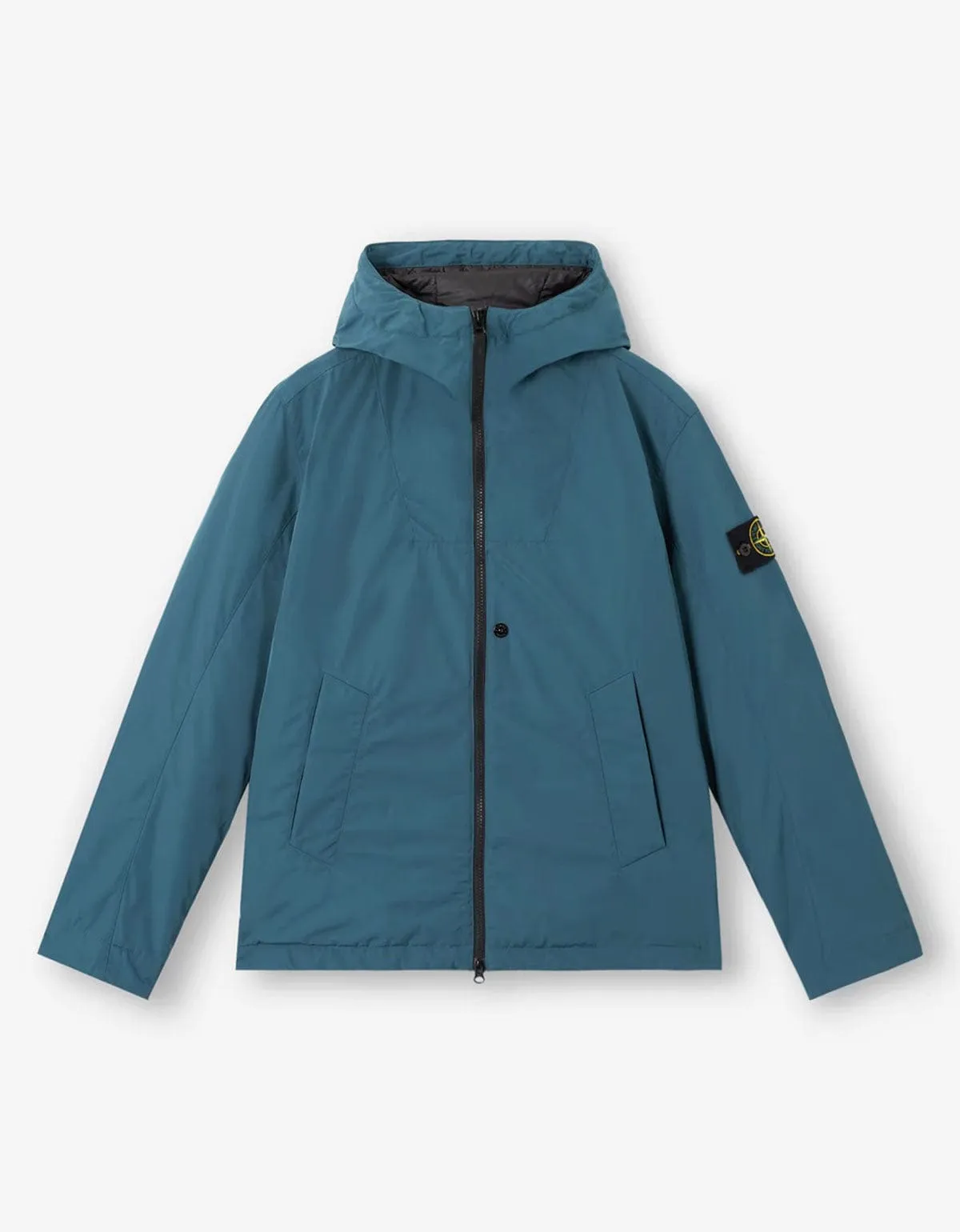Stone Island Teal Green Micro Twill Jacket sold by Zoo Fashions
