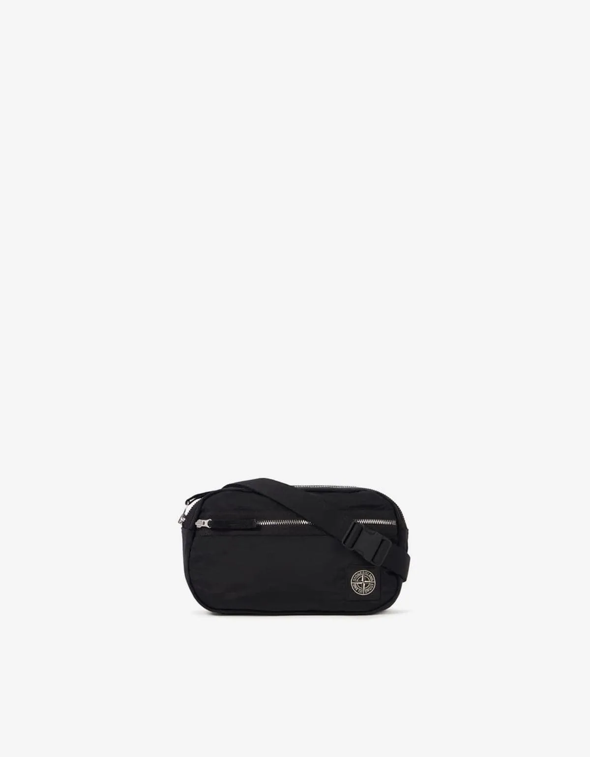 Stone Island Black Nylon Metal Belt Bag sold by Zoo Fashions