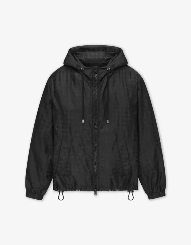 Amiri Black MA Quad Windbreaker Jacket made by AMIRI