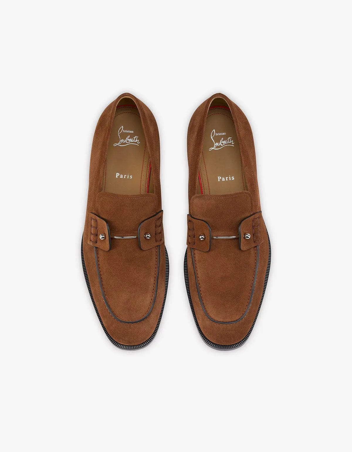 Christian Louboutin Brown Chambelimoc Loafers sold by Zoo Fashions product image thumbnail 4