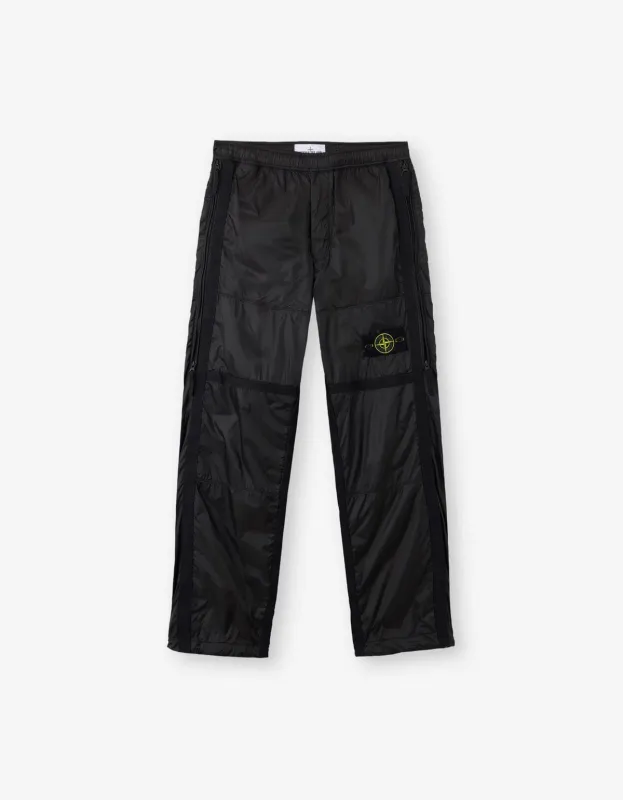 Stone Island Grey Ripstop Light HT Nylon Trousers sold by Zoo Fashions