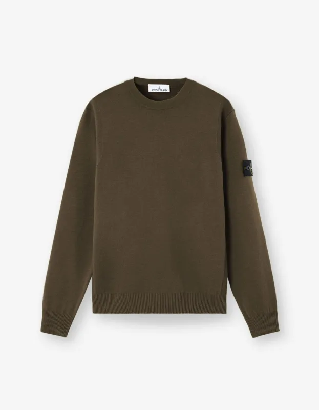 Stone Island Green Wool Sweater sold by Zoo Fashions