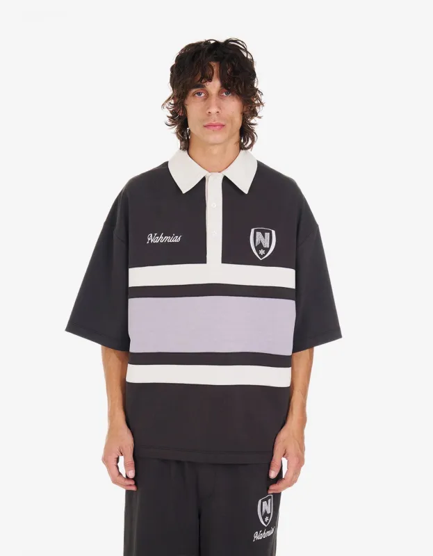 Nahmias Black Collegiate S/S Polo Shirt made by Nahmias