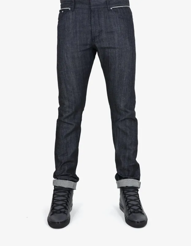 Balenciaga Indigo Wash Denim Jeans sold by Zoo Fashions