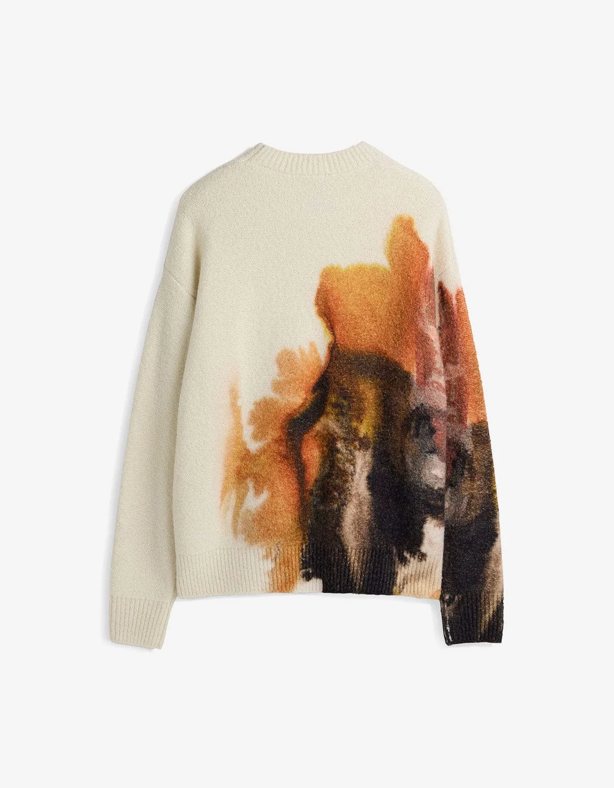 Y-3 White AOP Graphic Sweater sold by Zoo Fashions product image thumbnail 3