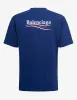 Balenciaga Blue Political Logo Large Fit T-Shirt sold by Zoo Fashions