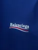 Balenciaga Blue Political Logo Large Fit T-Shirt sold by Zoo Fashions