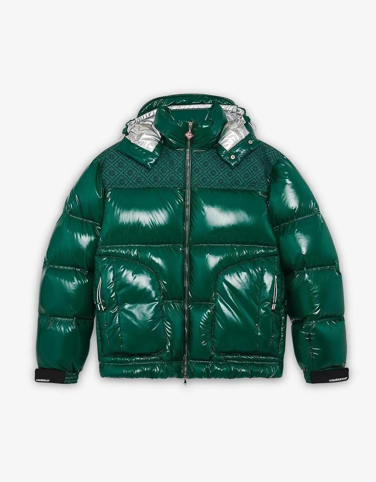 Cassablanca Green Nylon Puffer Jacket sold by Zoo Fashions