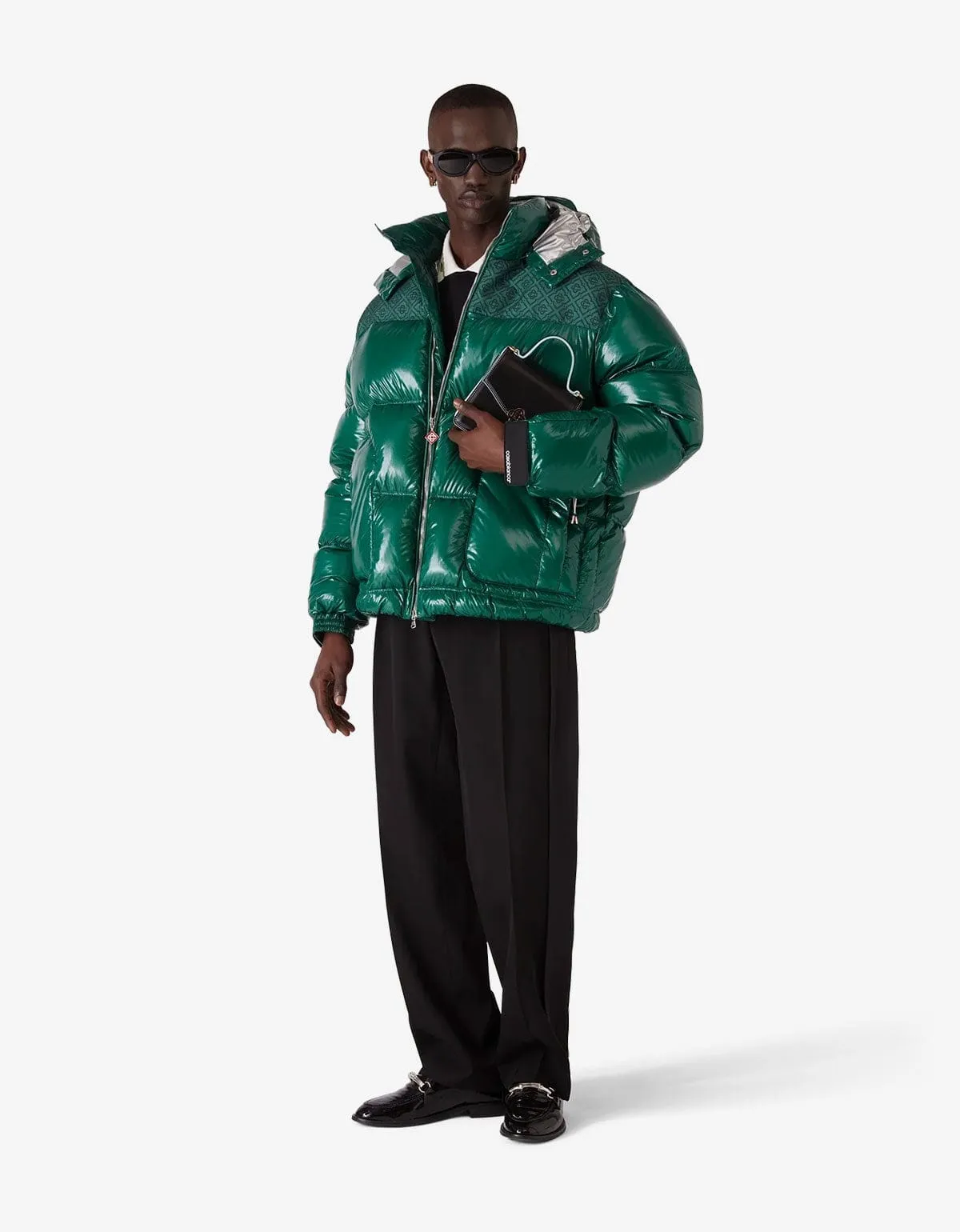 Cassablanca Green Nylon Puffer Jacket sold by Zoo Fashions product image thumbnail 3