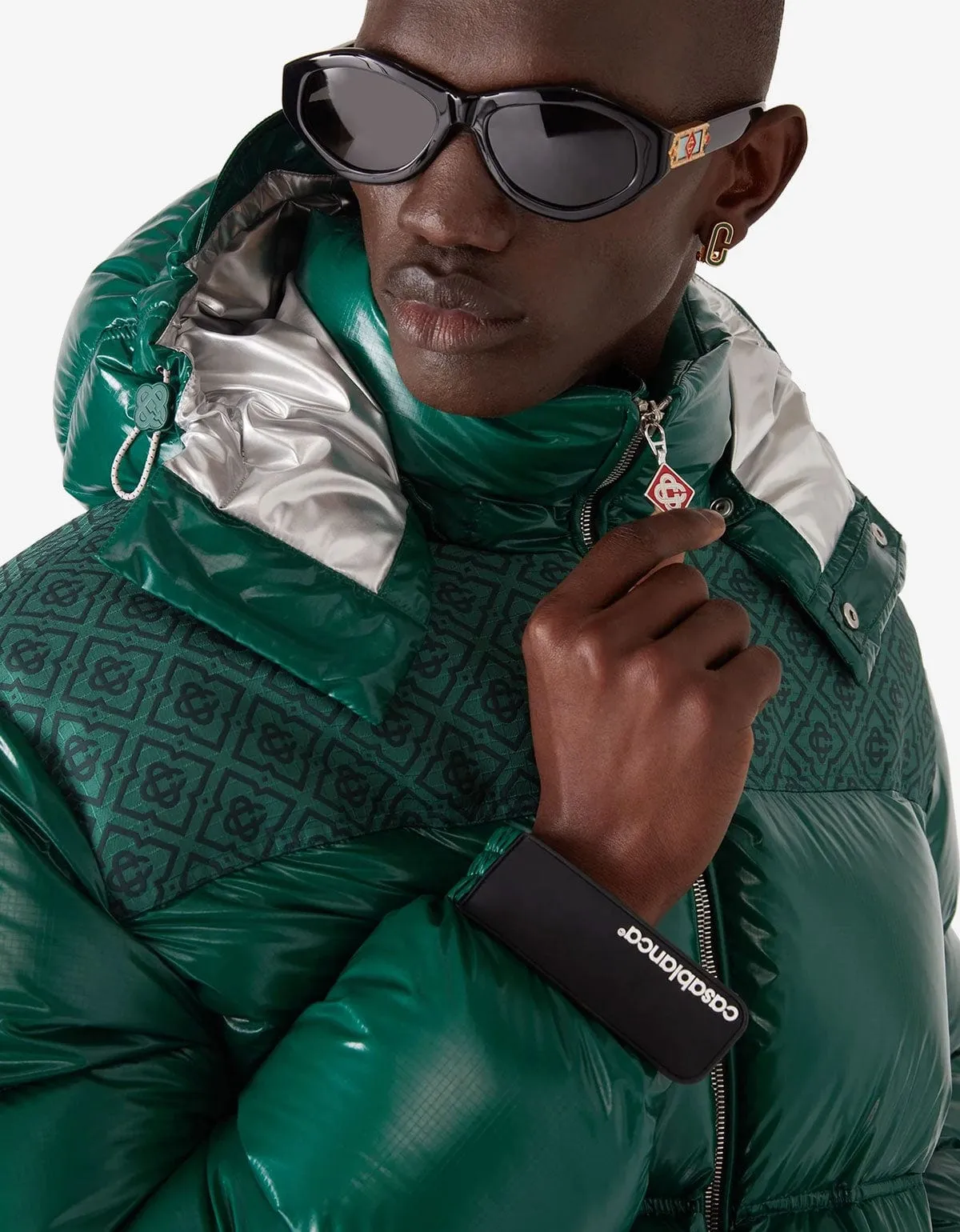 Cassablanca Green Nylon Puffer Jacket sold by Zoo Fashions product image thumbnail 5