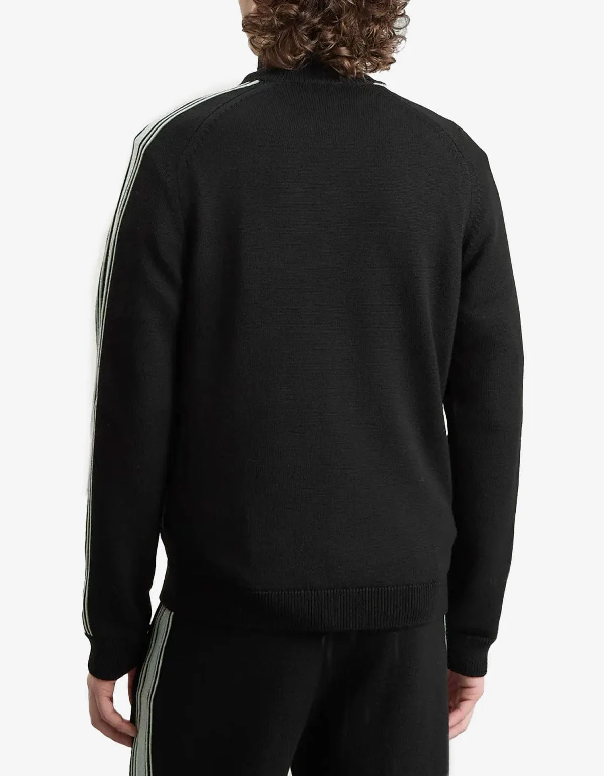 Casablanca Black Merino Wool Track Jacket sold by Zoo Fashions product image thumbnail 3