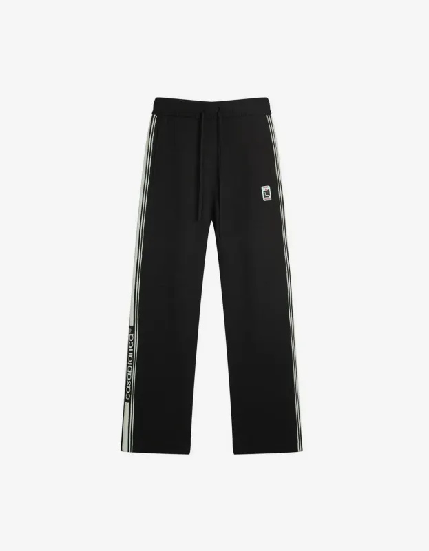 Casablanca Black Merino Wool Track Pants sold by Zoo Fashions
