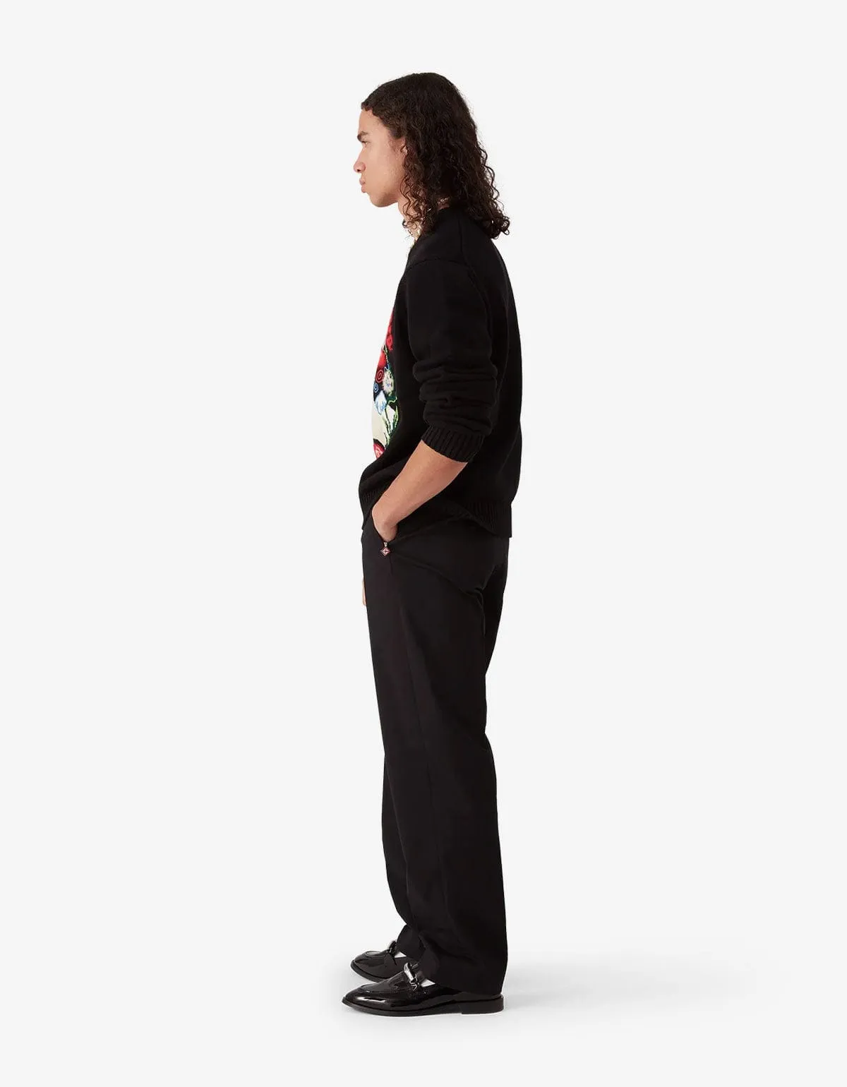 Casablanca Black Chino Trousers sold by Zoo Fashions product image thumbnail 4