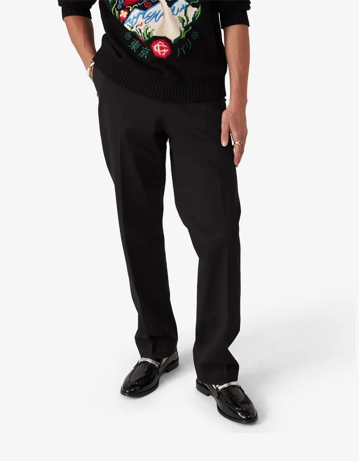 Casablanca Black Chino Trousers sold by Zoo Fashions product image thumbnail 2