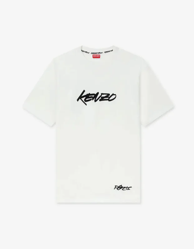 Kenzo x Futura 2000 White Logo T-Shirt sold by Zoo Fashions