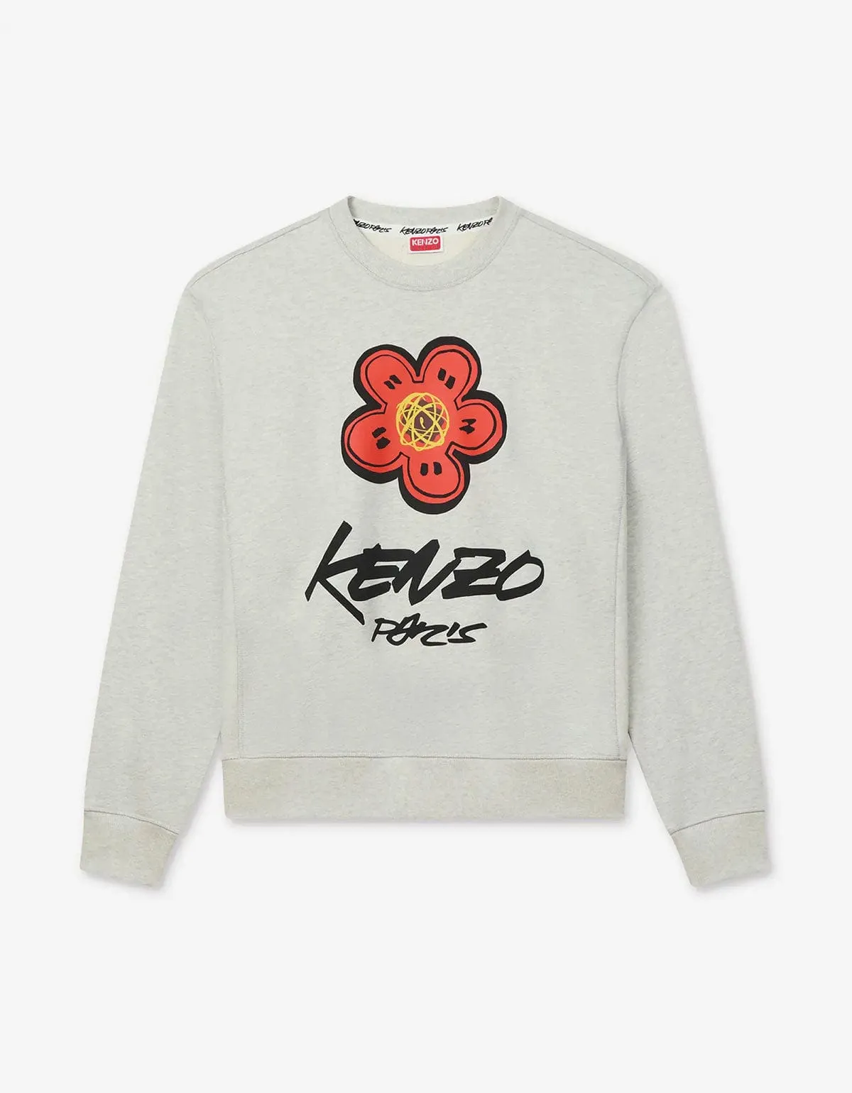 Kenzo x Futura 2000 Grey Boke Flower Logo Sweatshirt sold by Zoo Fashions