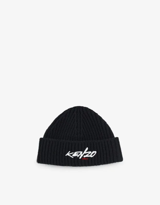 Kenzo x Futura 2000 Black Beanie Hat sold by Zoo Fashions
