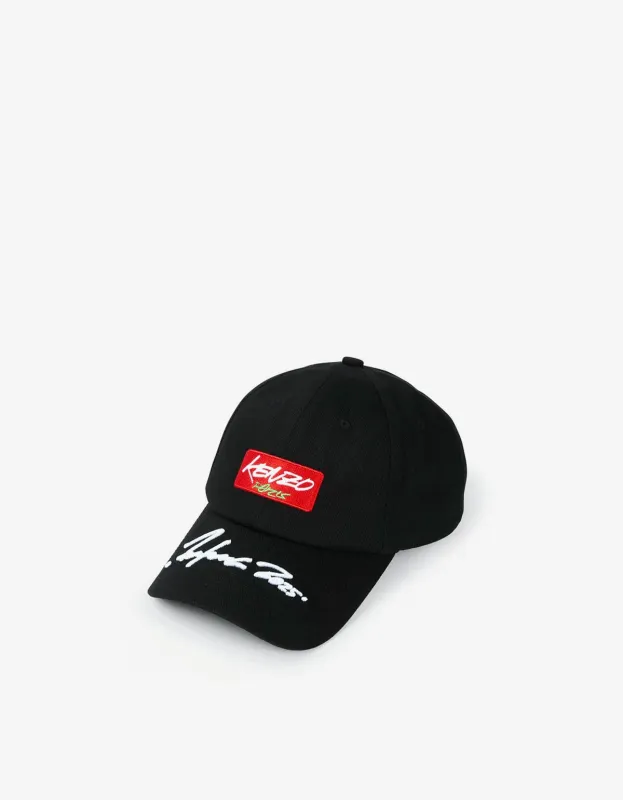 Kenzo x Futura 2000 Black Embroidered Cap sold by Zoo Fashions