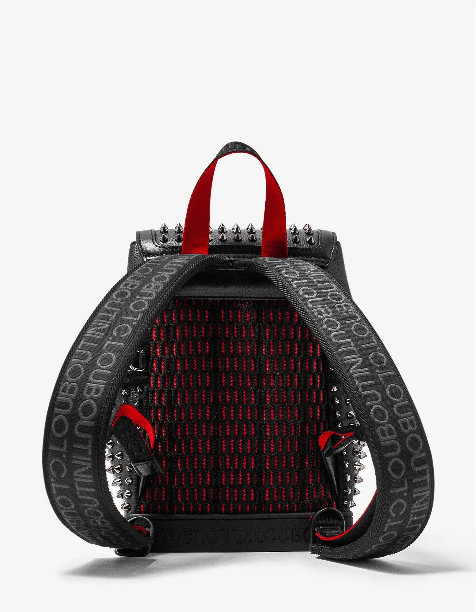 Christian Louboutin Explorafunk Small Black Leather Spikes Backpack sold by Zoo Fashions product image thumbnail 3