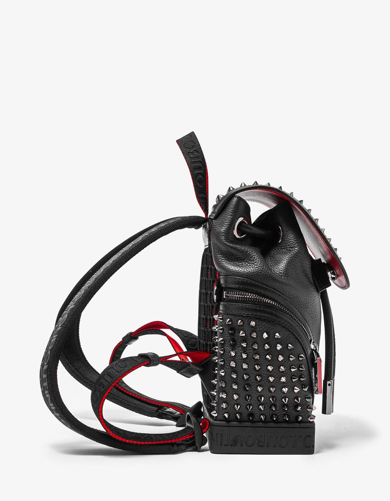 Christian Louboutin Explorafunk Small Black Leather Spikes Backpack sold by Zoo Fashions product image thumbnail 4