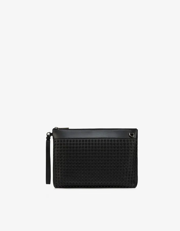 Christian Louboutin Funky Black Pouch Bag sold by Zoo Fashions