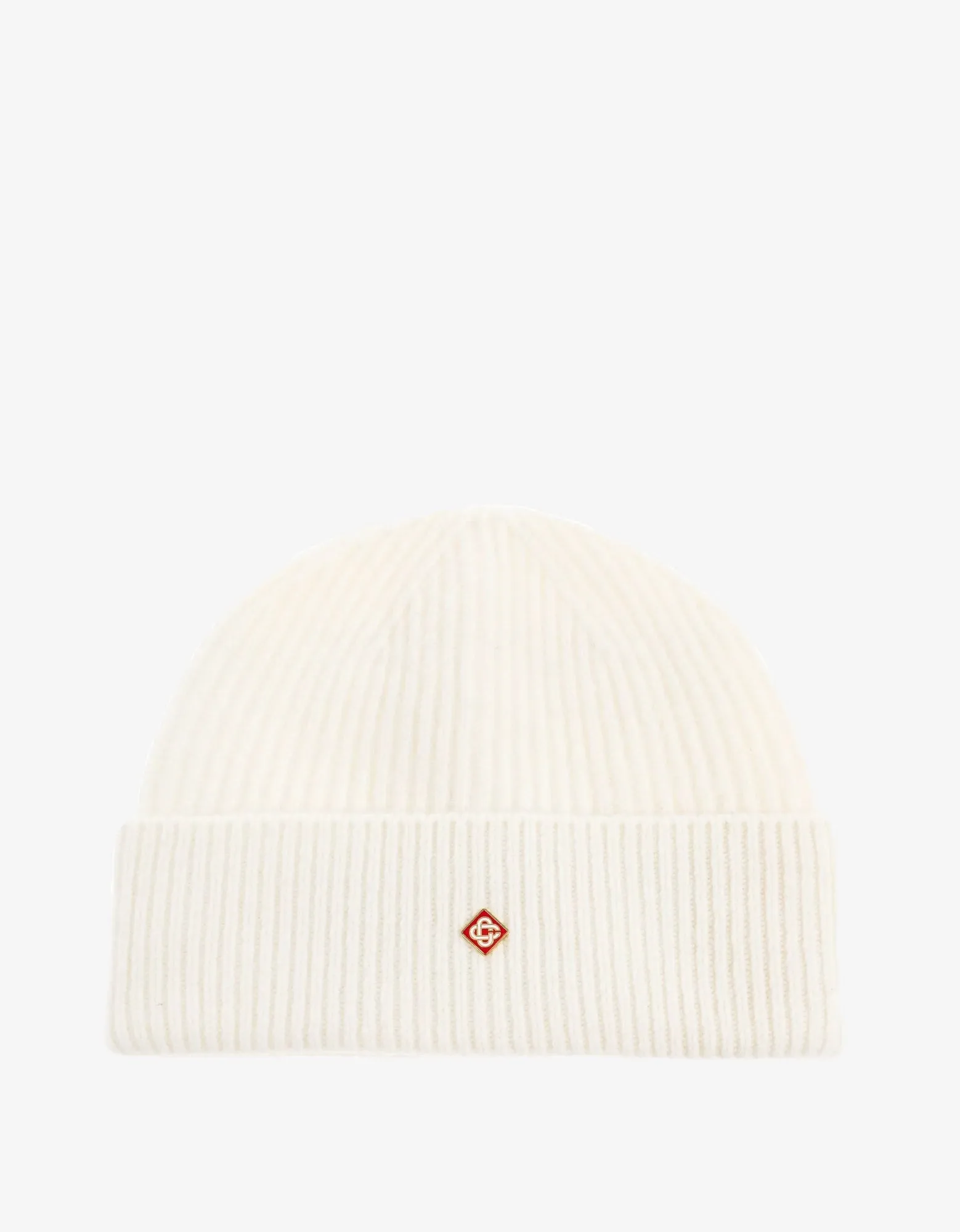 Casablanca White Cardigan Wool Beanie sold by Zoo Fashions