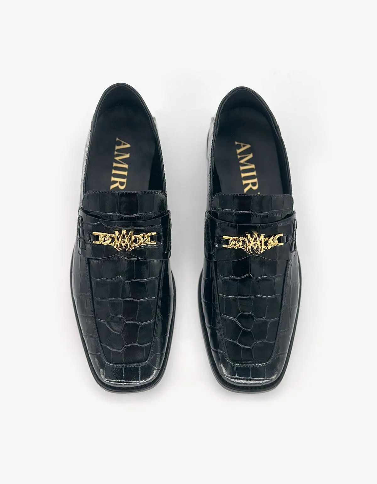 Amiri Black Croc MA Loafers sold by Zoo Fashions product image thumbnail 3