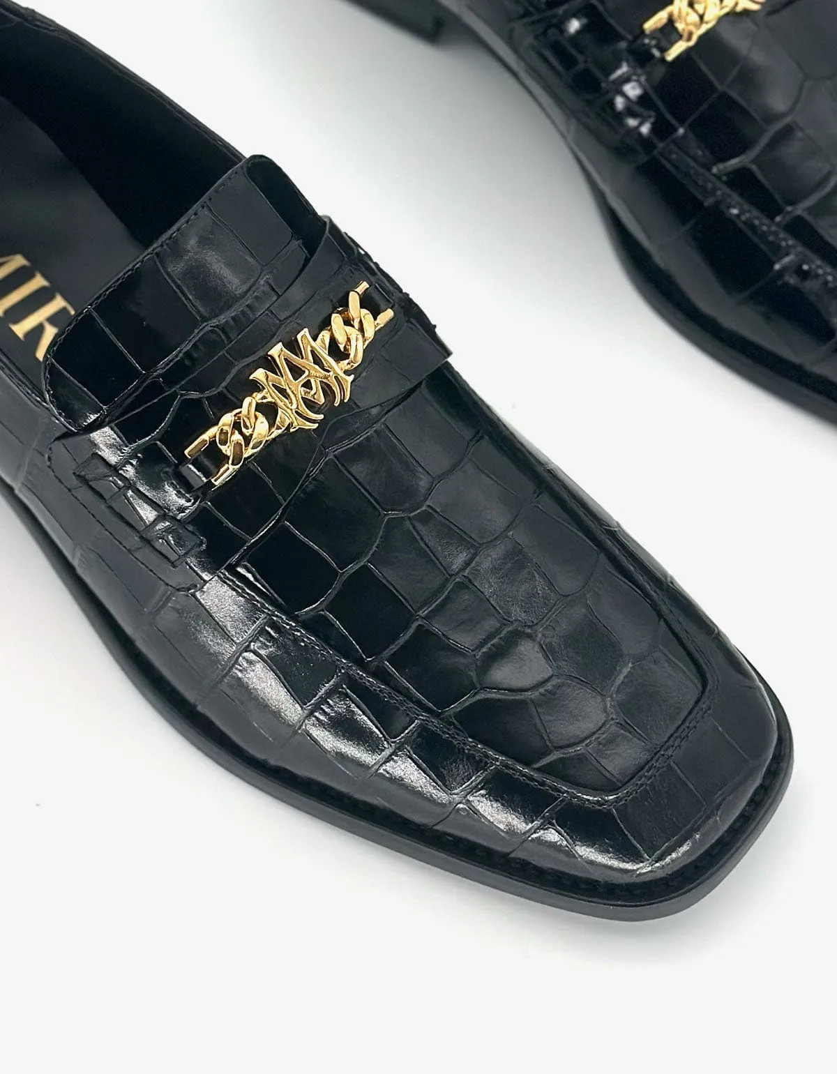 Amiri Black Croc MA Loafers sold by Zoo Fashions product image thumbnail 5